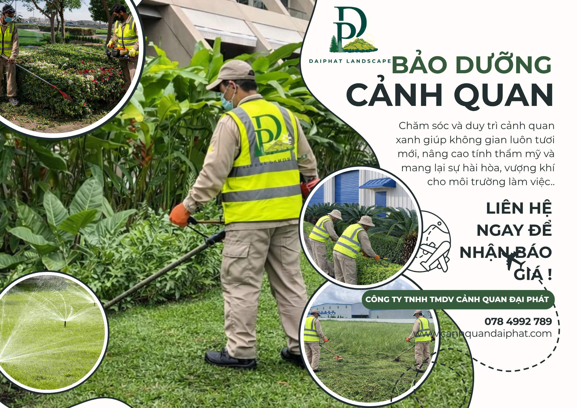 CẮT CỎ – CƯA CÂY – CHĂM SÓC CẢNH QUAN TAM PHƯỚC ĐỒNG NAI