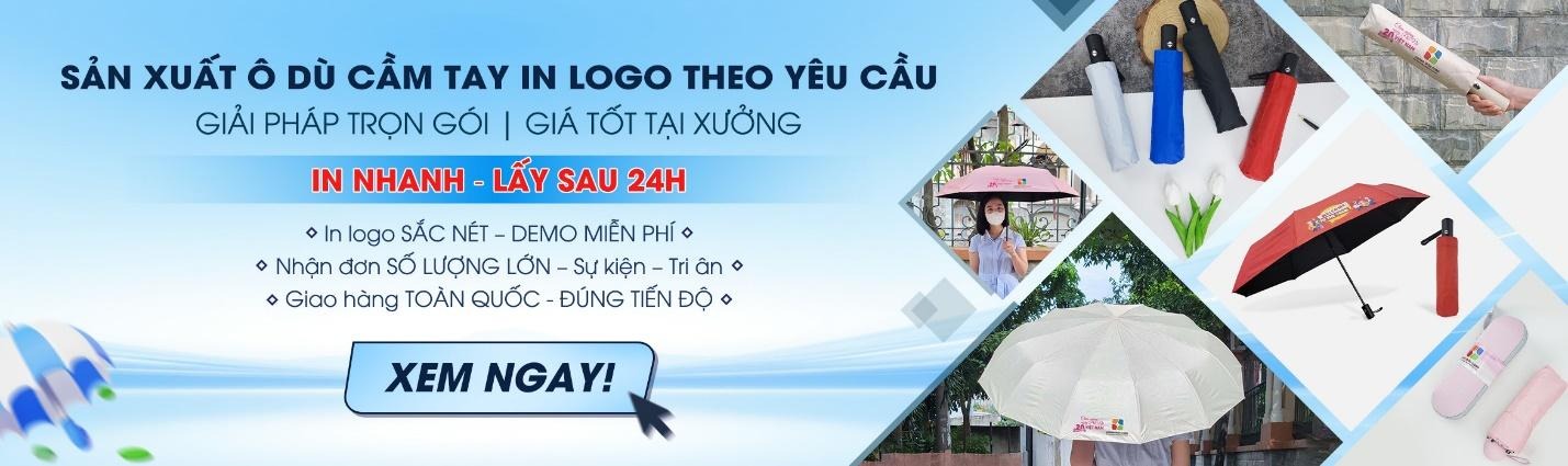 Ô Dù In Logo giải pháp quảng cáo thương hiệu chất lượng