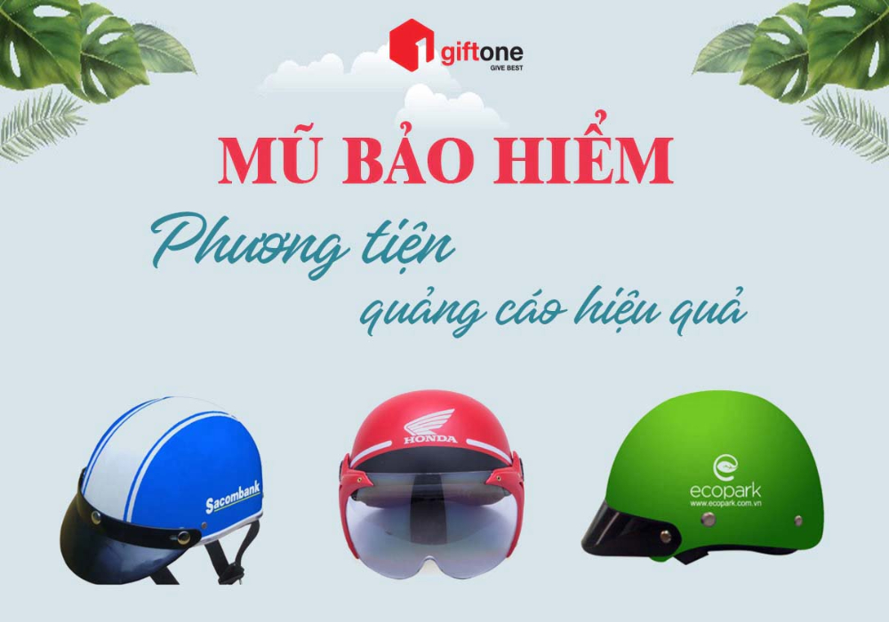 Mũ Bảo Hiểm Quà Tặng In Logo Giá Rẻ, Chất Lượng