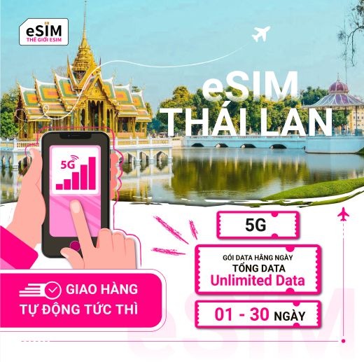 eSIM Thái Lan nhà mạng True 5G