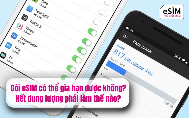 Gói eSIM có thể gia hạn được không?