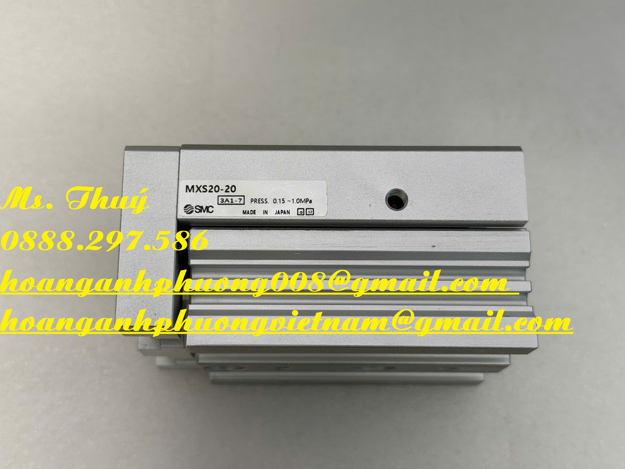 Xi lanh bàn trượt khí nén SMC MXS20-20 - Giao hàng toàn quốc