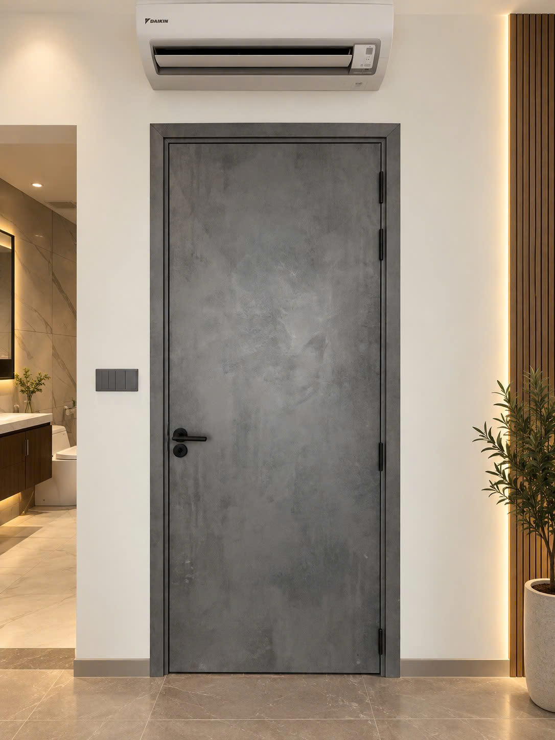Cửa gỗ MDF tại Vạn Giã 2