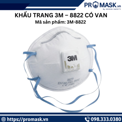 Khẩu trang 3M 8822 có van