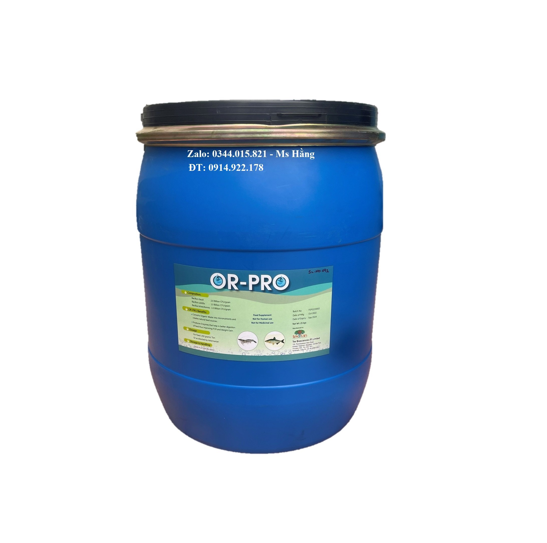 Men vi sinh Or-Pro Ấn Độ, giúp vật nuôi tiêu hóa tốt