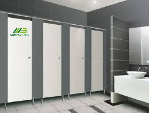 Thi công vách ngăn vệ sinh Compact HPL trọn gói