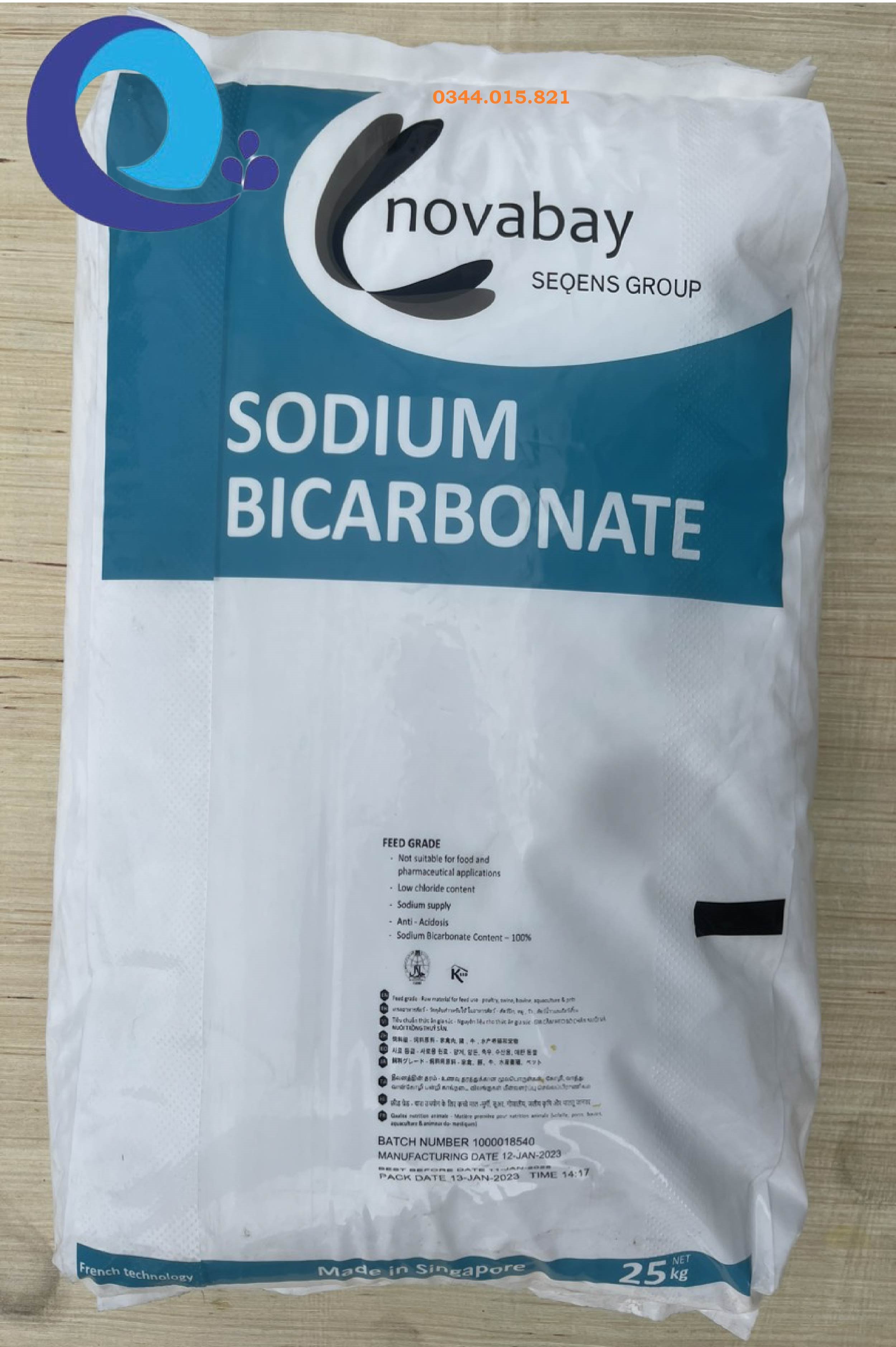 Soda lạnh tăng kiềm, Sodium Bicarbonate hàng Pháp, ổn định aonuôi
