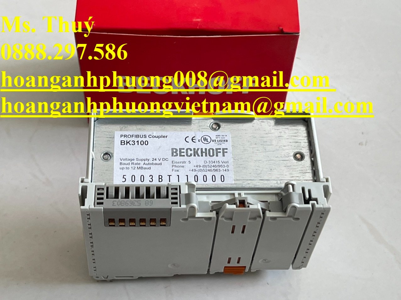 Chuyên hàng Beckhoff - Modules Beckhoff BK3100 mới 100%