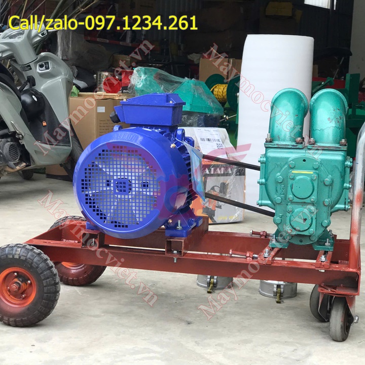 Máy bơm hút bùn, chất thải 2 đầu, 11 kw, phi 100 Turbo TB1011