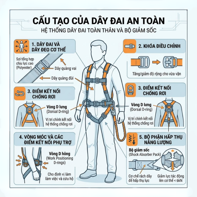 Dây đai an toàn là gì? Cấu tạo, công dụng và cách chọn