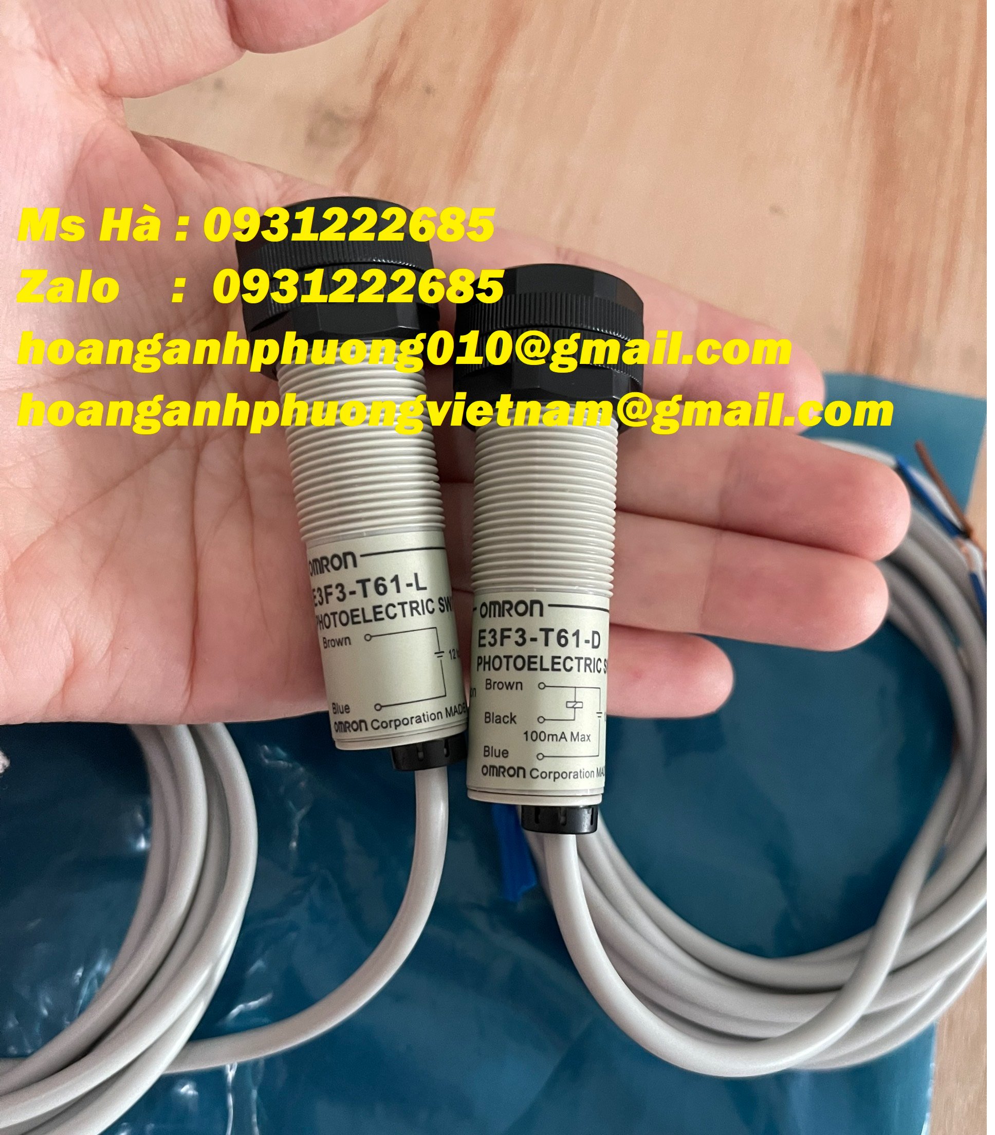 Sensor thu phát E3F3-T61 Omron - Phát hiện vật thể