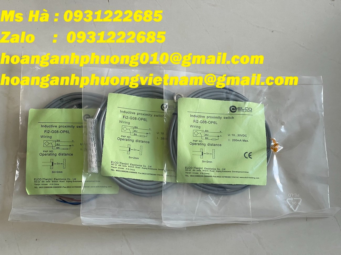 Sensor Elco FI2-G08-OP6L nhập giá tốt - hàng mới 100%