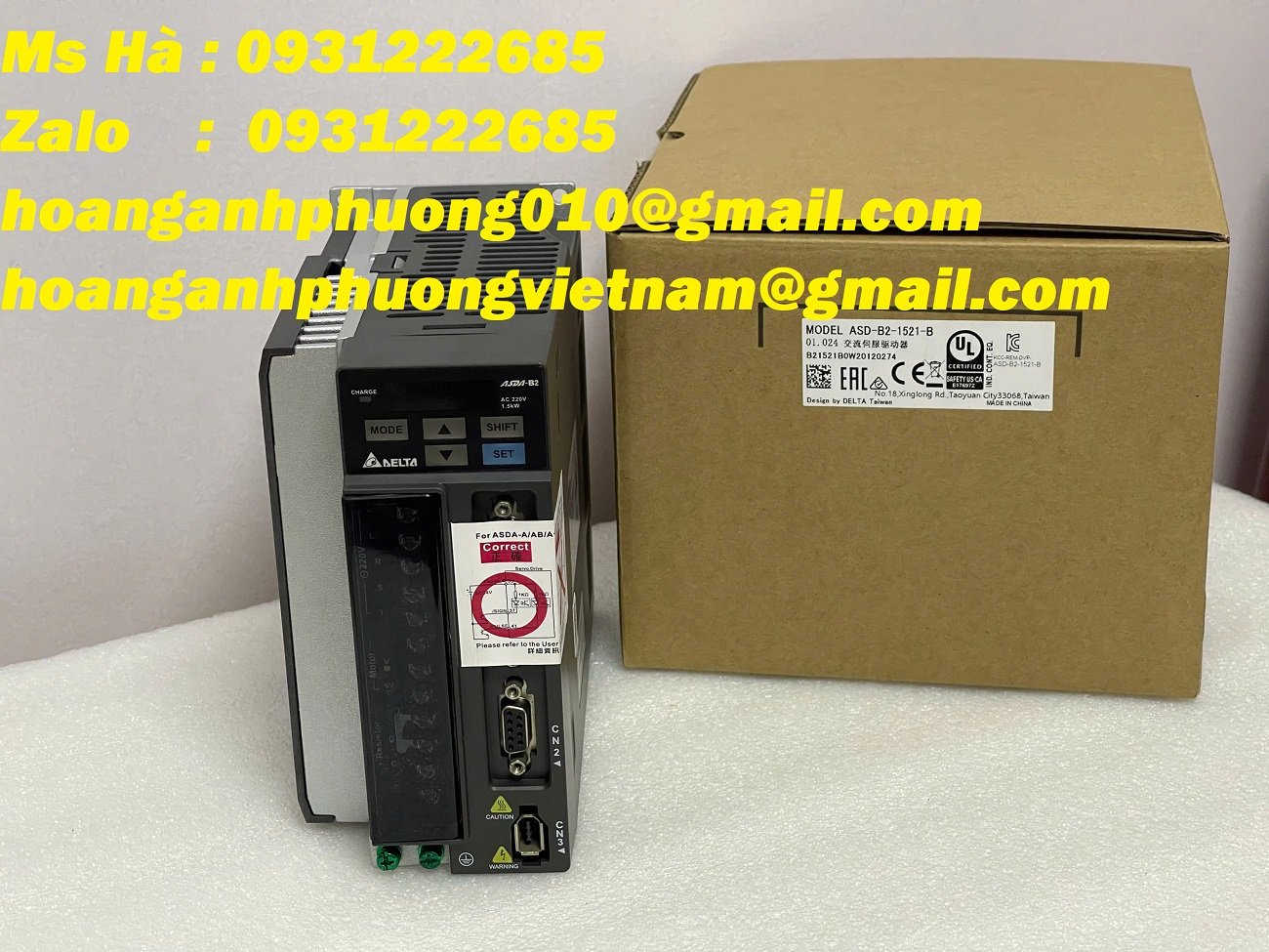 Cung cấp sản phẩm mới servo Delta ASD-B2-1521-B nhập khẩu