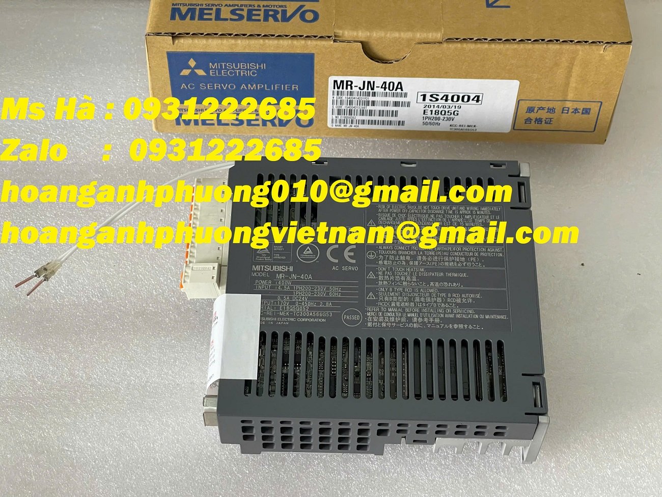 Servo điều khiển động cơ Mitsubishi MR-JN-40A 0.4kw