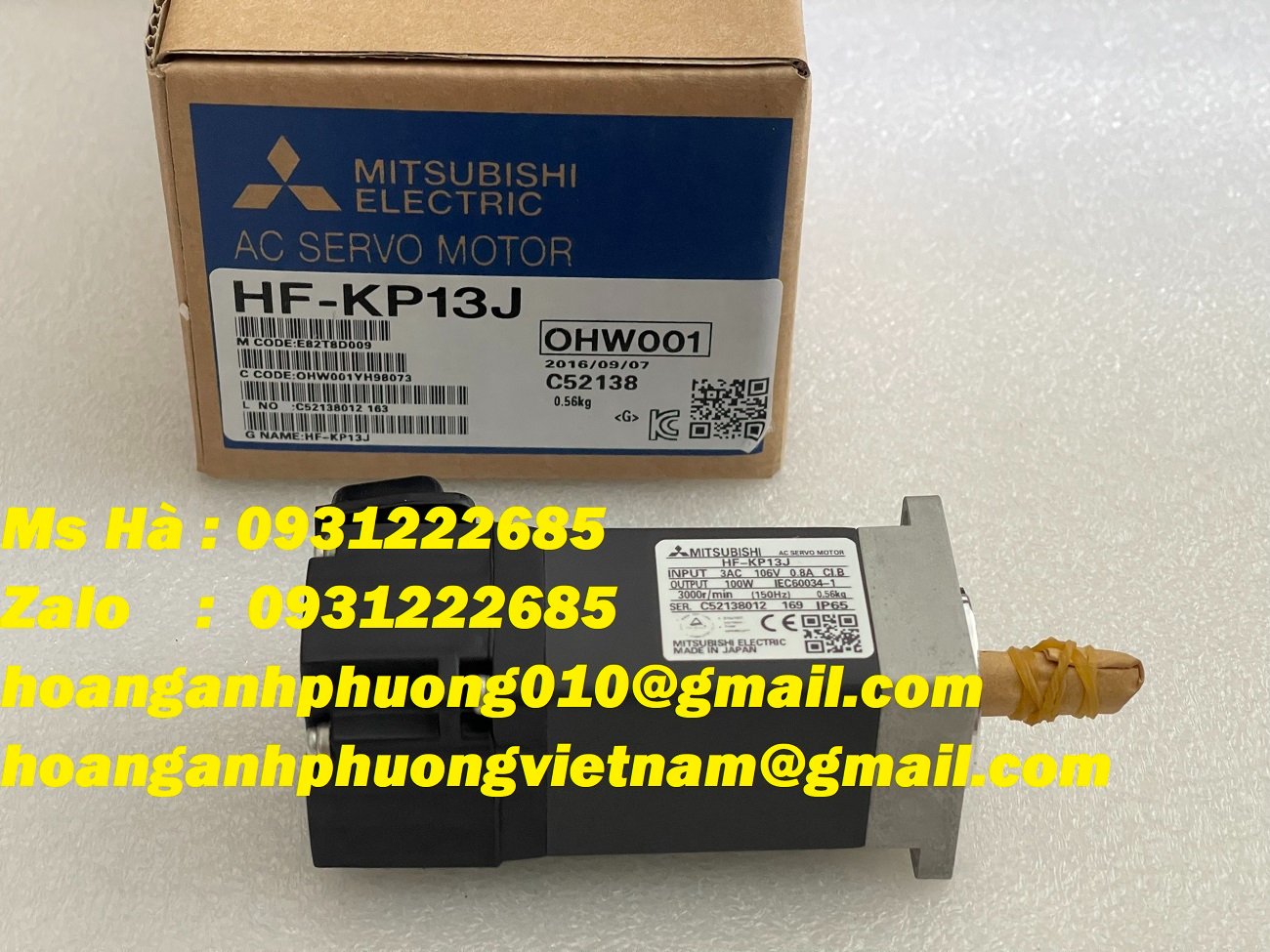Động cơ mitsubishi HF-KP13J - servo hàng mới - bán giá tốt