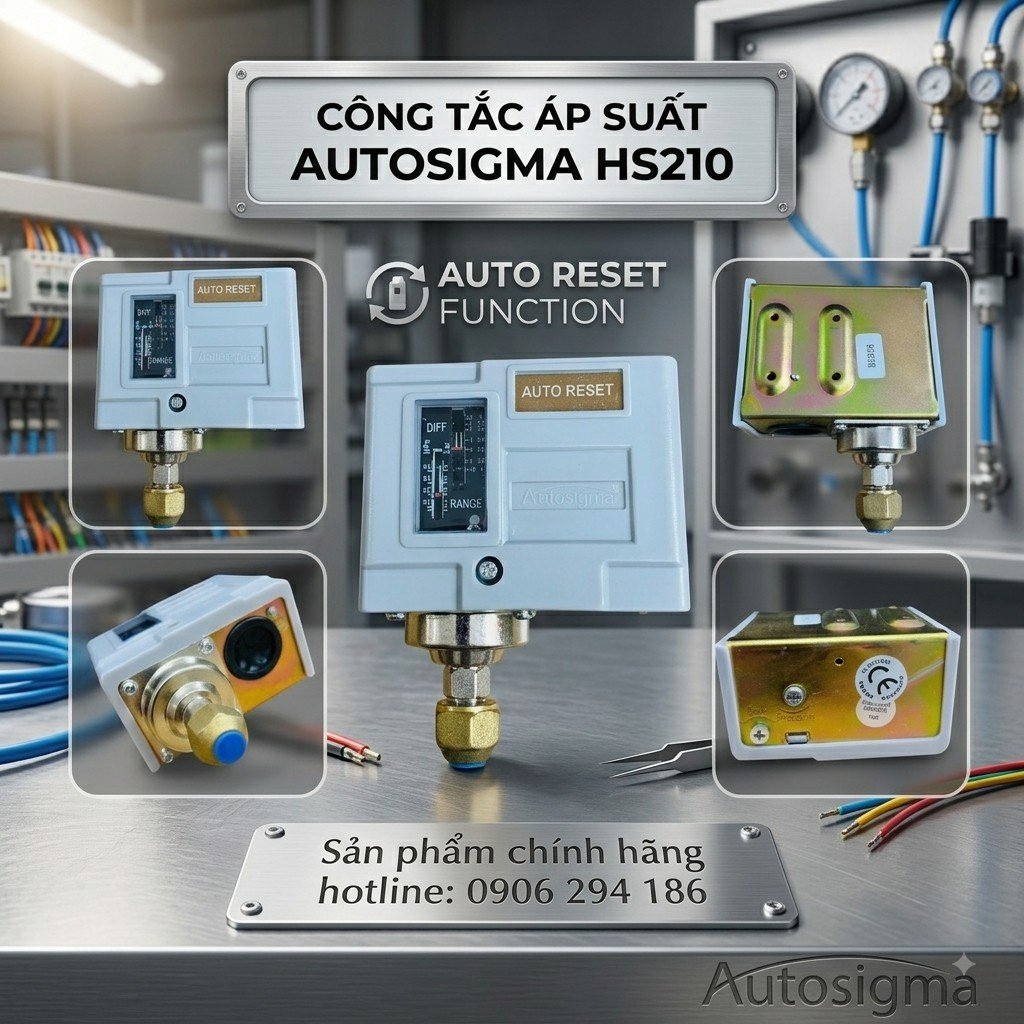 Những đặc điểm nổi bật của công tắc áp suất Autosigma HS210