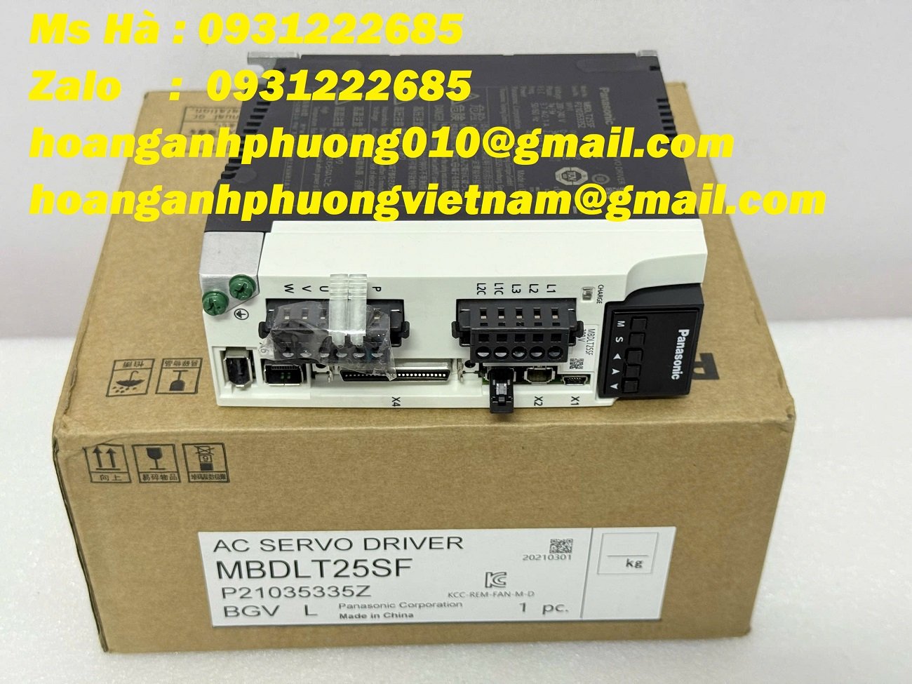 Servo Panasonic MBDLT25SF điều khiển vị trí - tốc độ - mô men