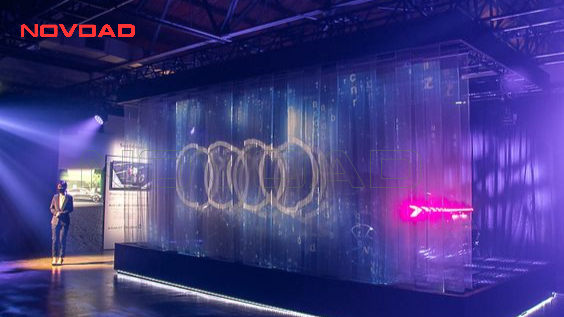 màn hình LED trong suốt triễn lãm