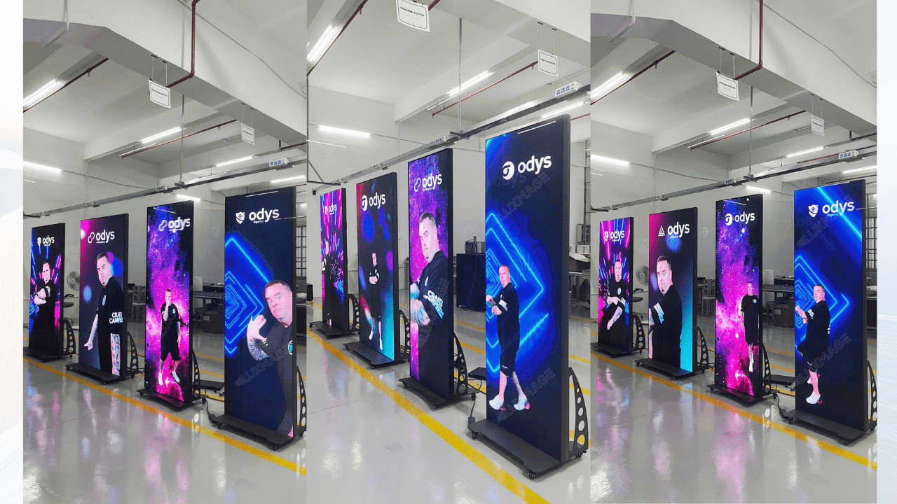 Màn hình quảng cáo chân đứng giá rẻ chĩnh hãng 