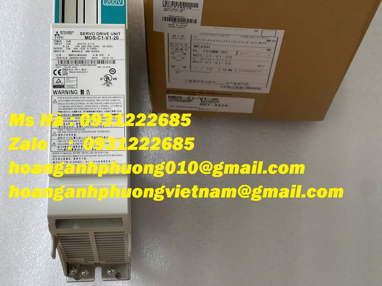 Bảo hành 12 tháng - Bộ điều khiển servo MDS-C1-V1-20 mitsubishi