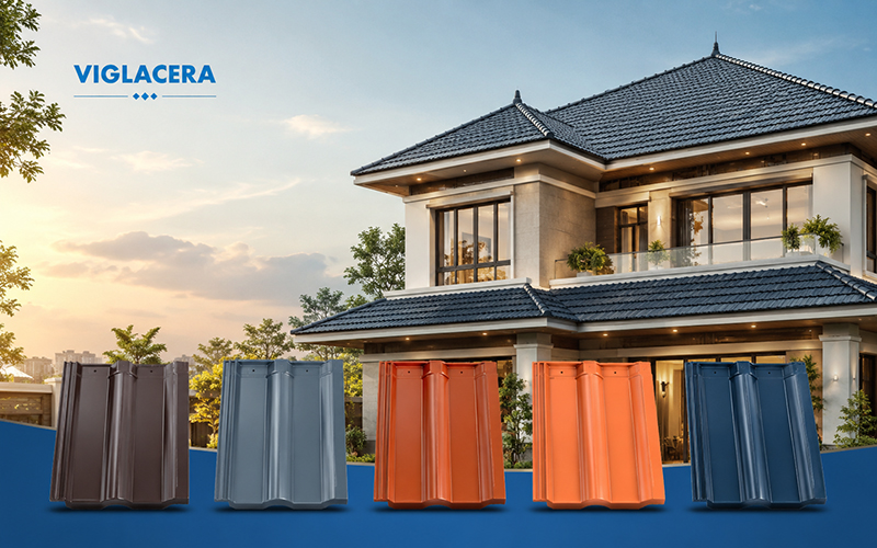 Bộ sưu tập ngói tráng men cao cấp Viglacera - Tinh hoa đất phương