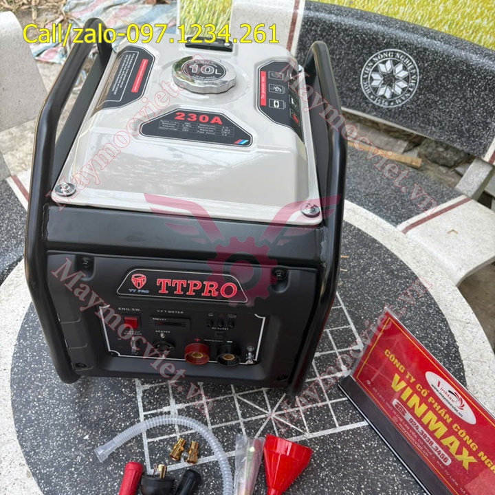 Máy phát hàn 230A chạy xăng 3kw TTPRO