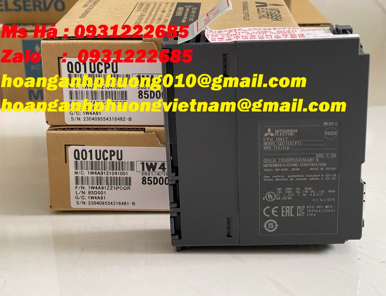 Bộ lập trình Q01UCPU mitsubishi bán tại Hoàng Anh Phương