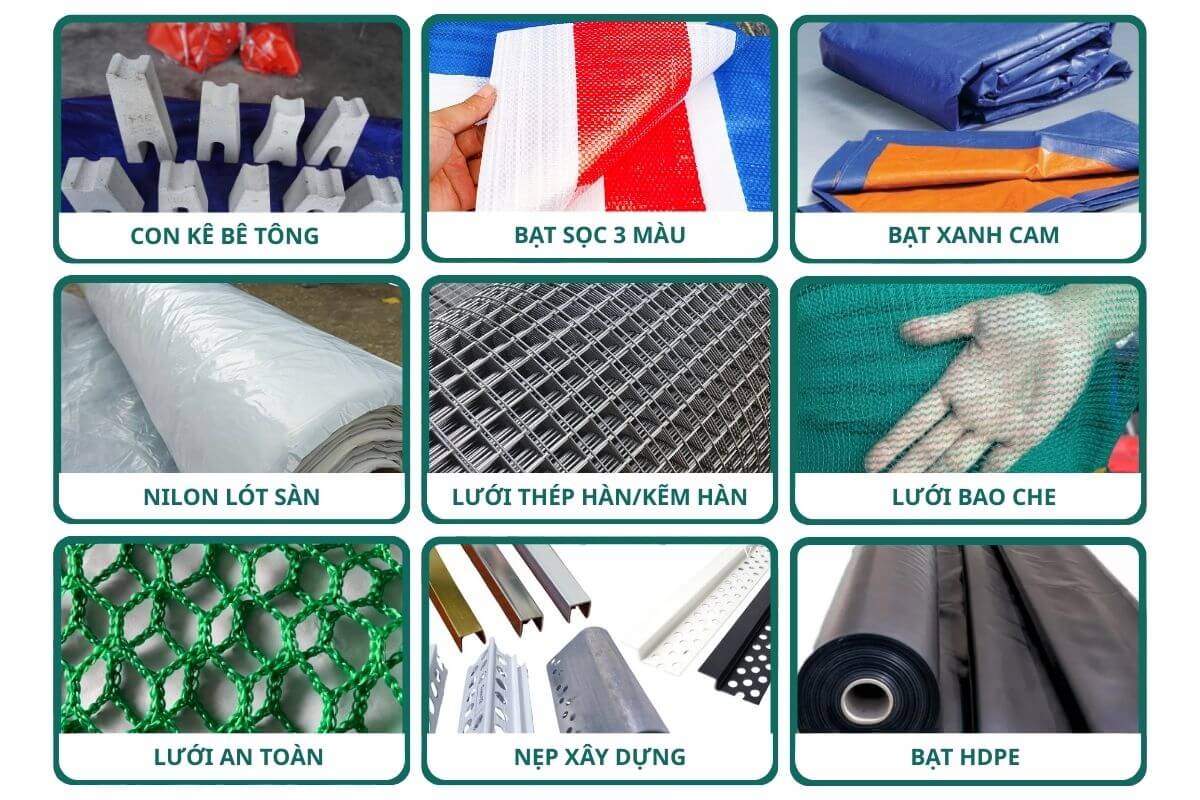 Từ phần thô đến hoàn thiện cần những vật tư gì?