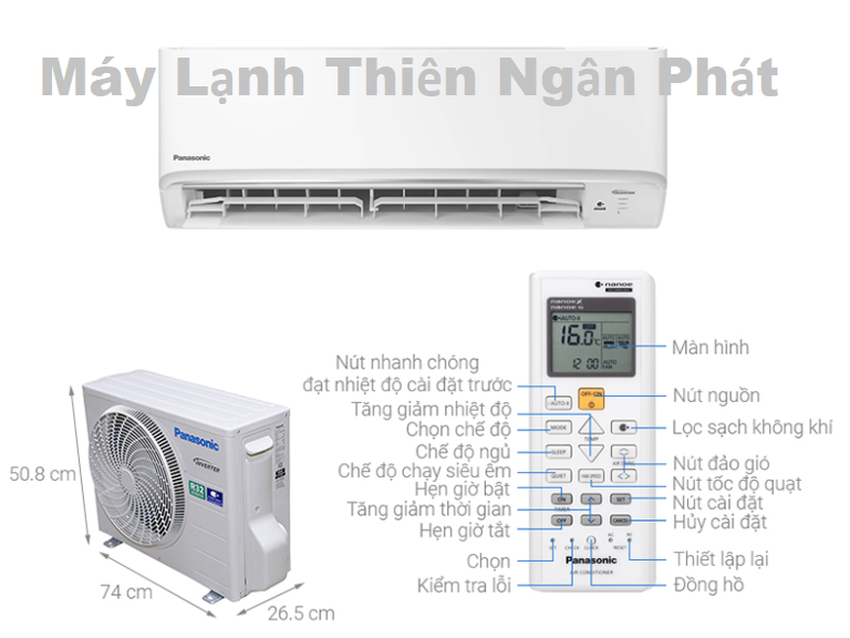 Máy Lạnh Treo Tường Panasonic Inverter 1 HP lựa chọn phù hợp cho