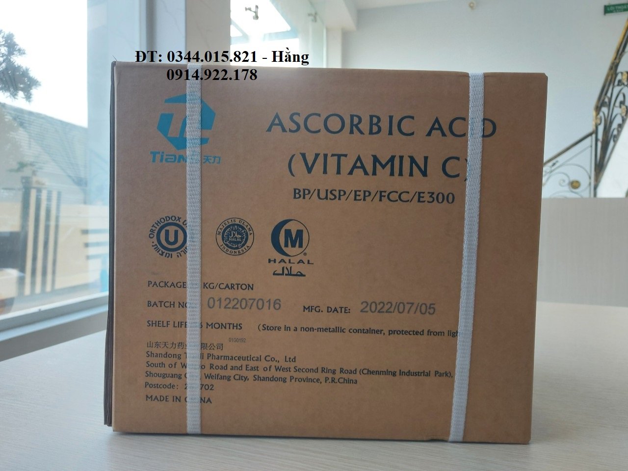 Vitamin C 99, Ascorbic Acid, Nguyên Liệu Thủy Sản, Tăng Sức Đề Kh