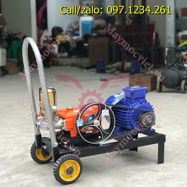 Máy rửa xe dây đai 3 pha 2.2kw – đầu xịt CS49CP giá rẻ