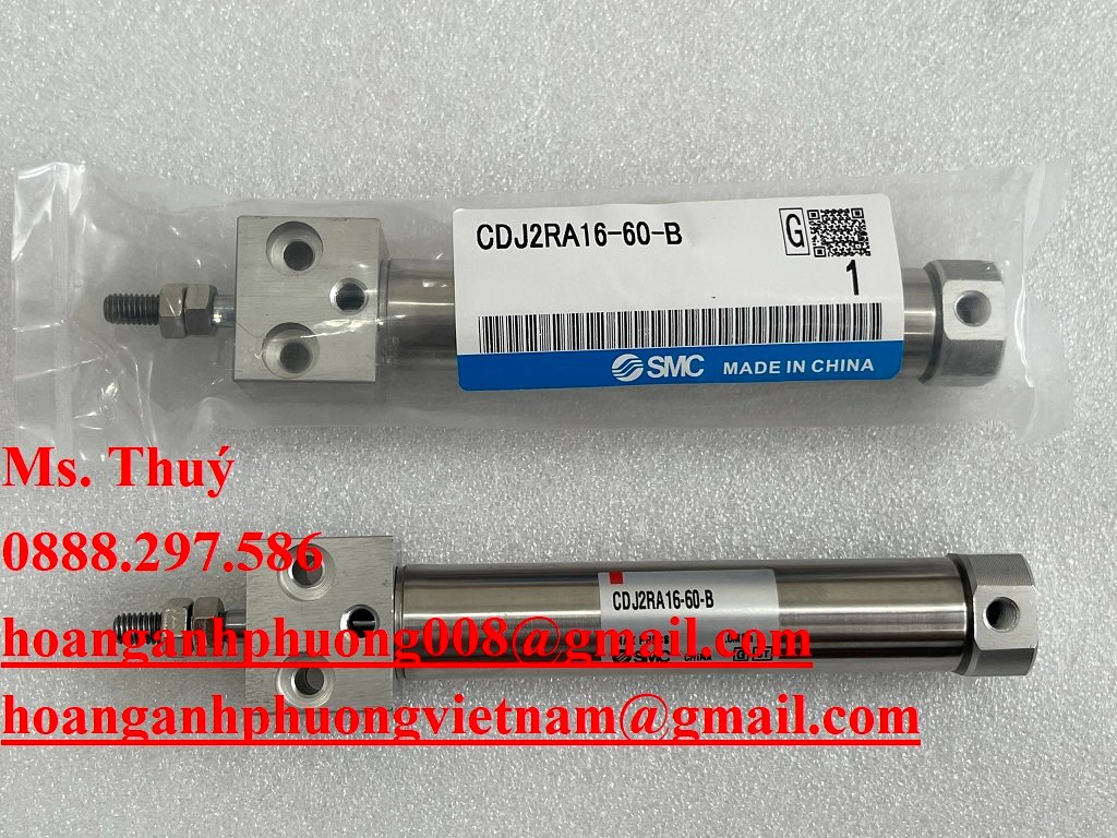 Chuyên hàng SMC - Xi lanh nhỏ gọn CDJ2RA16-60B