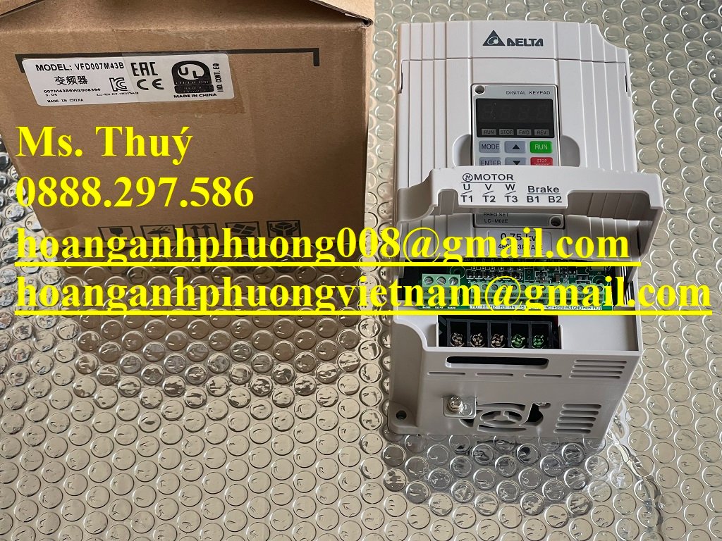 Chuyên phân phối hãng DELTA - Bộ điều khiển VFD007M43B