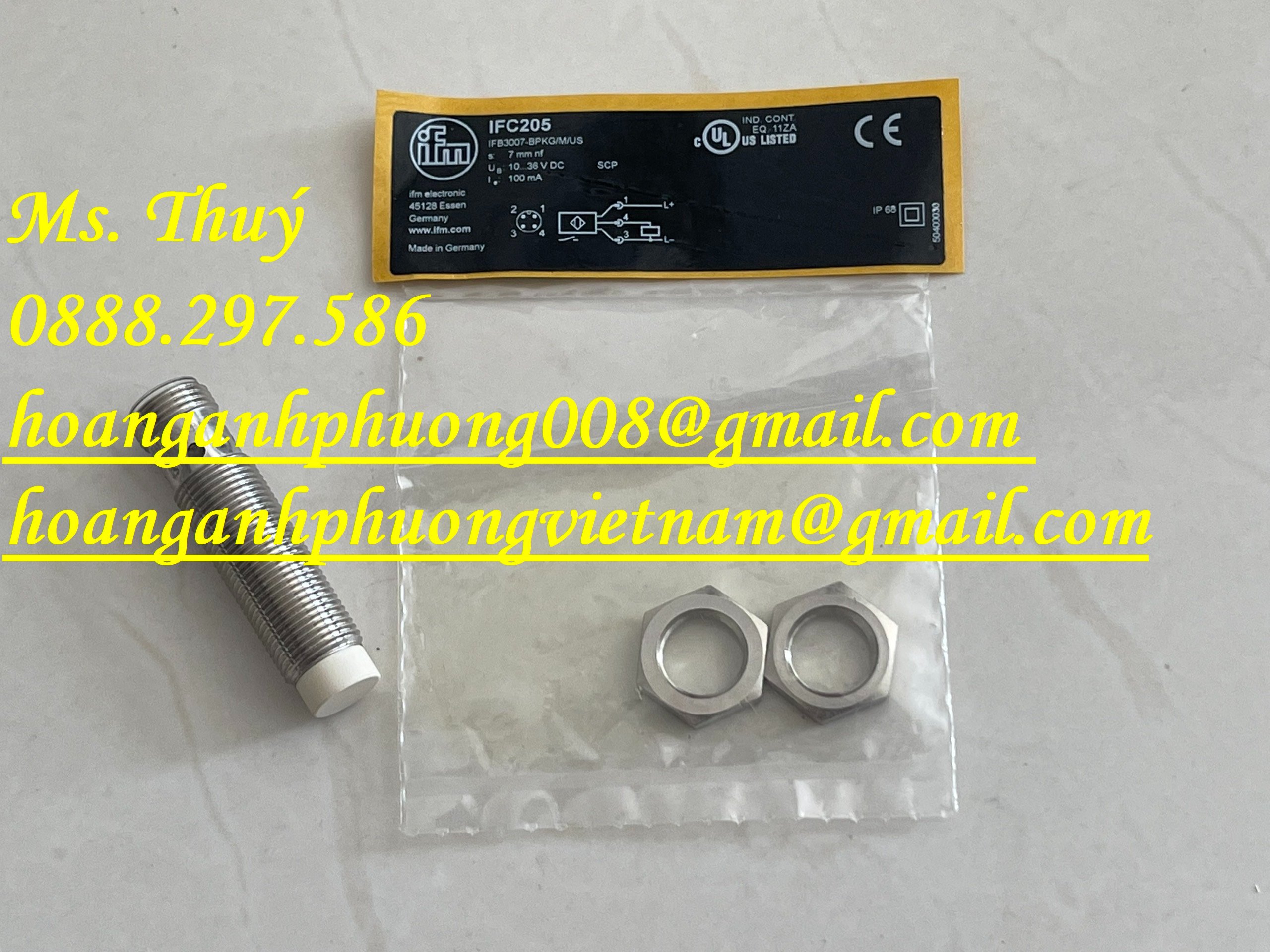 Cảm biến tiệm cận IFM IFC205 mới 100% giá tốt từ Hãng