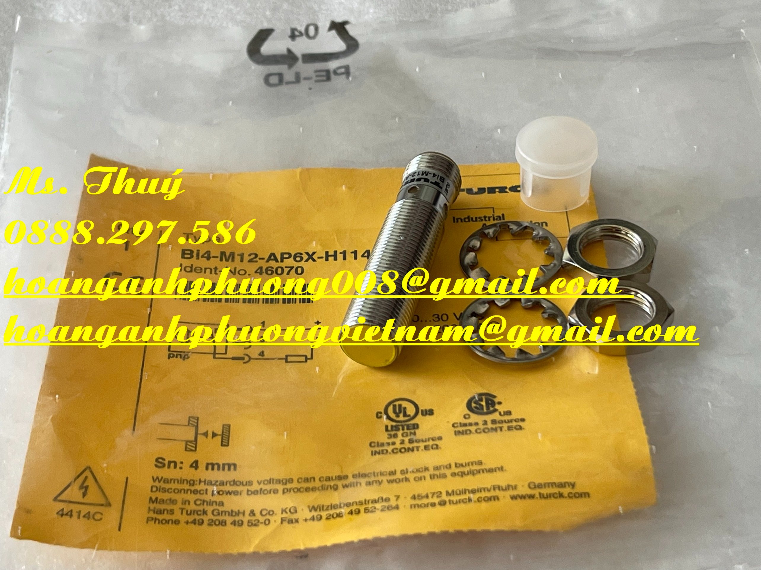 Cảm biến giá ưu đãi BI4-M12-AP6X-H114 - TURCH nhập khẩu