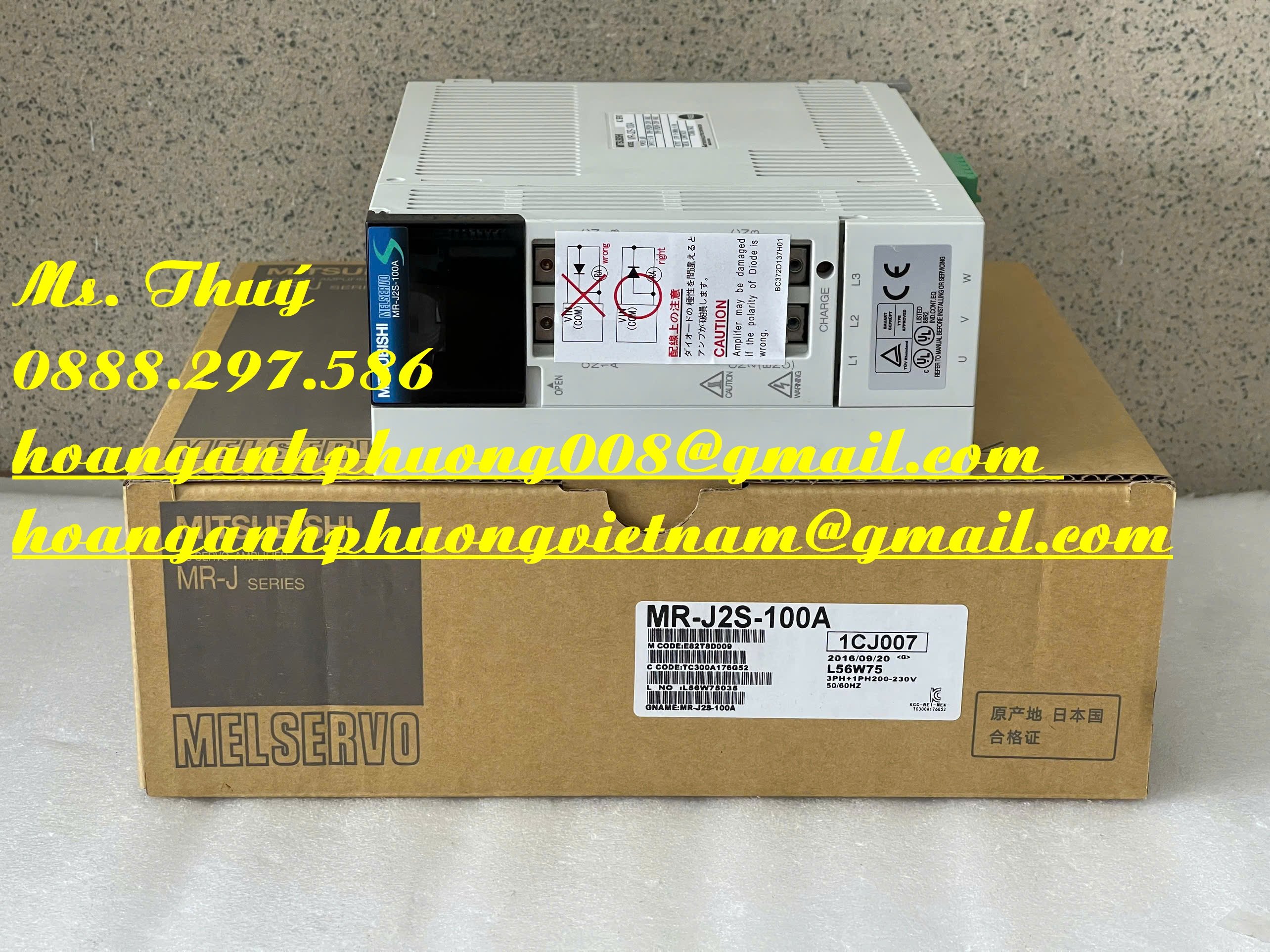 New servo driver MR-J2S-100A - Nhà phân phối Mitsubishi tại Bình