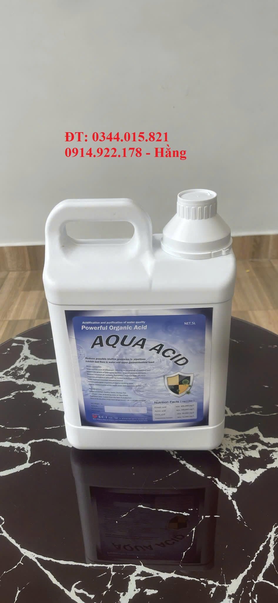 Acid hữu cơ Aqua Acid hỗ trợ đường ruột, tăng tiêu hóa cho vật nu