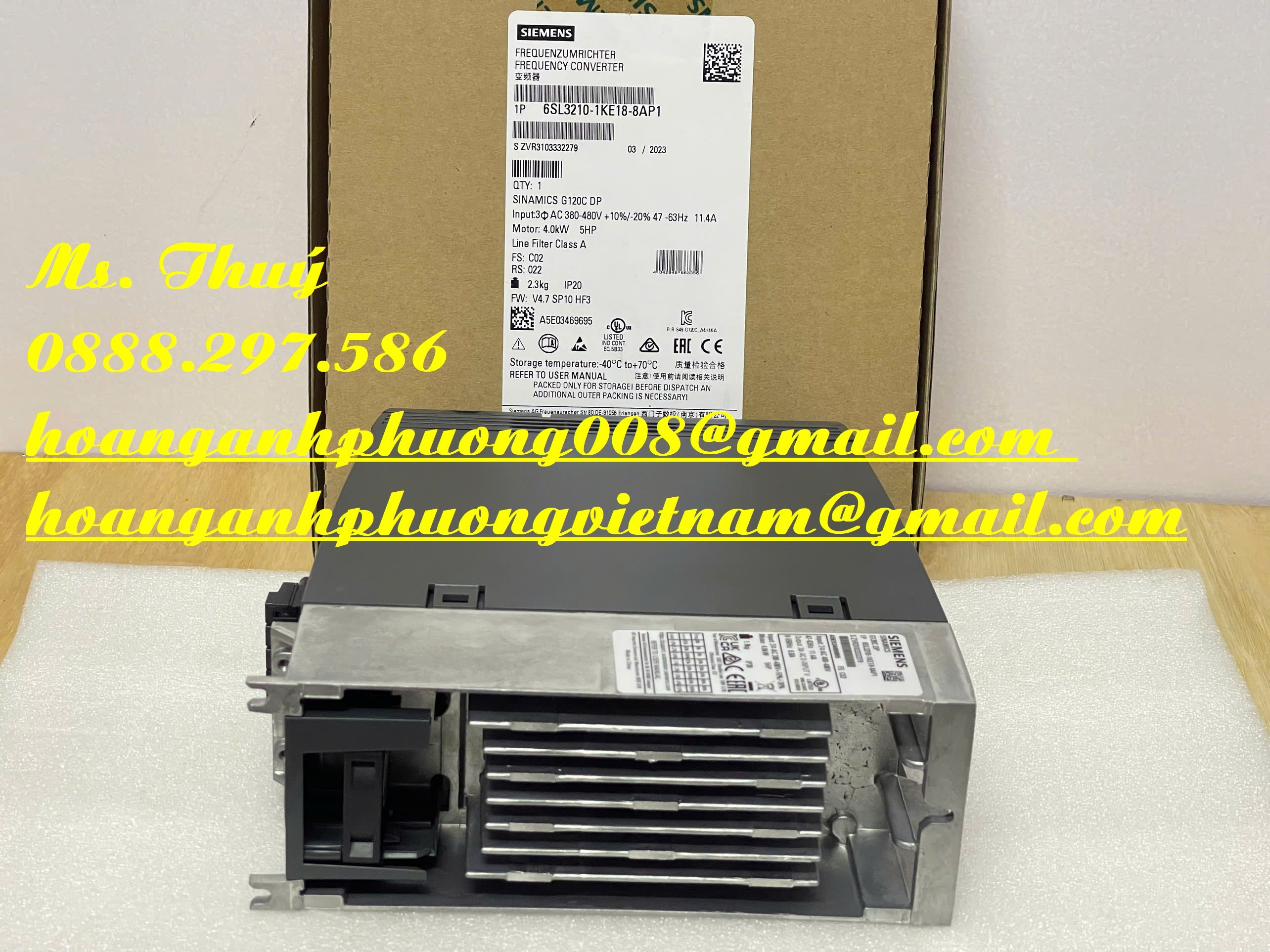 Bình Dương - Biến tần 6SL3210-1KE18-8AP1 của Siemens