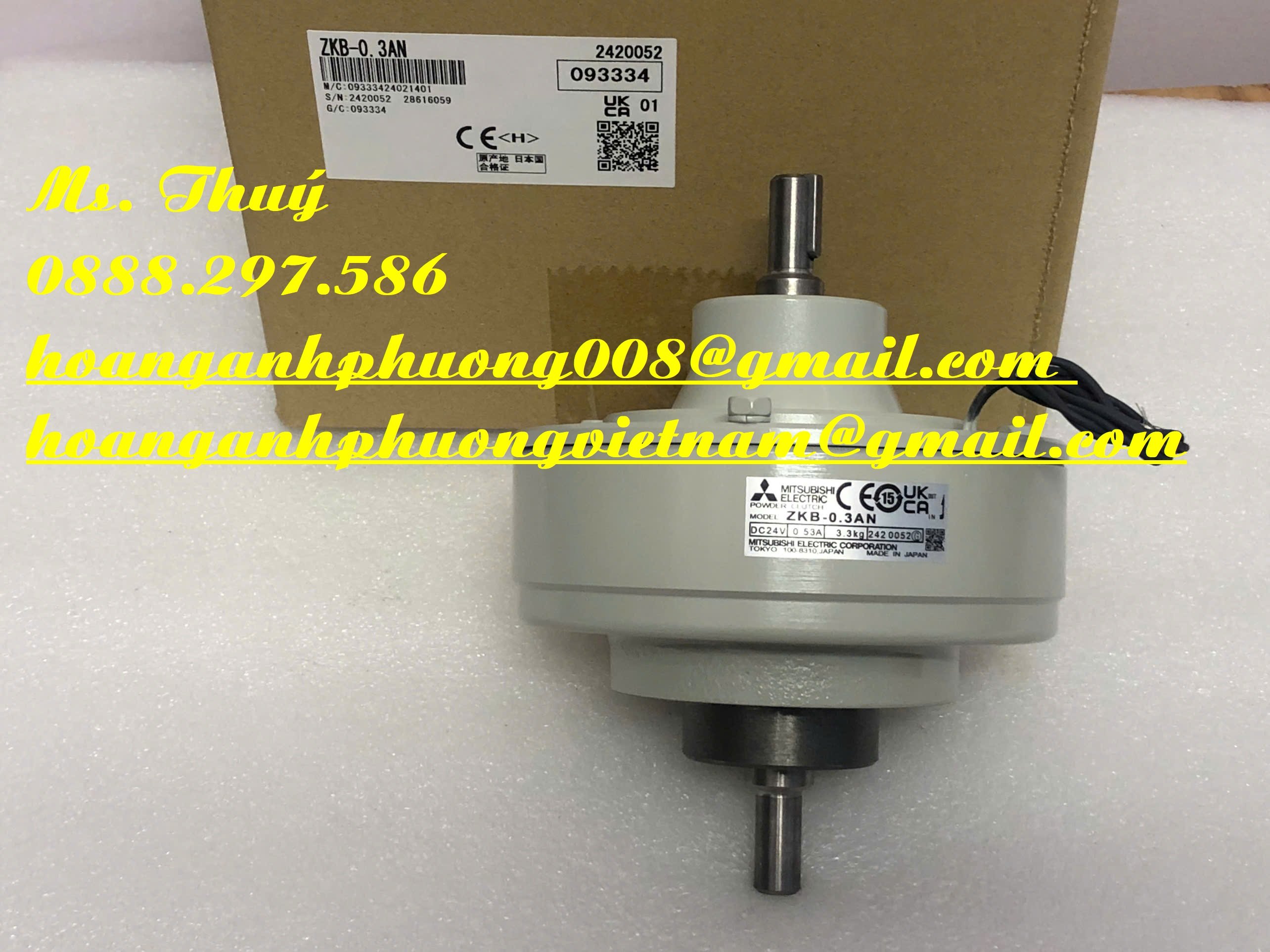 Thắng từ ZKB-0.3AN Mitsubishi chất lượng nhập khẩu từ Japan