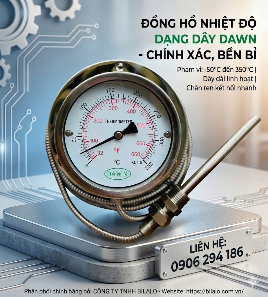 Đồng hồ đo nhiệt độ dạng dây DAWN có những ứng dụng gì?
