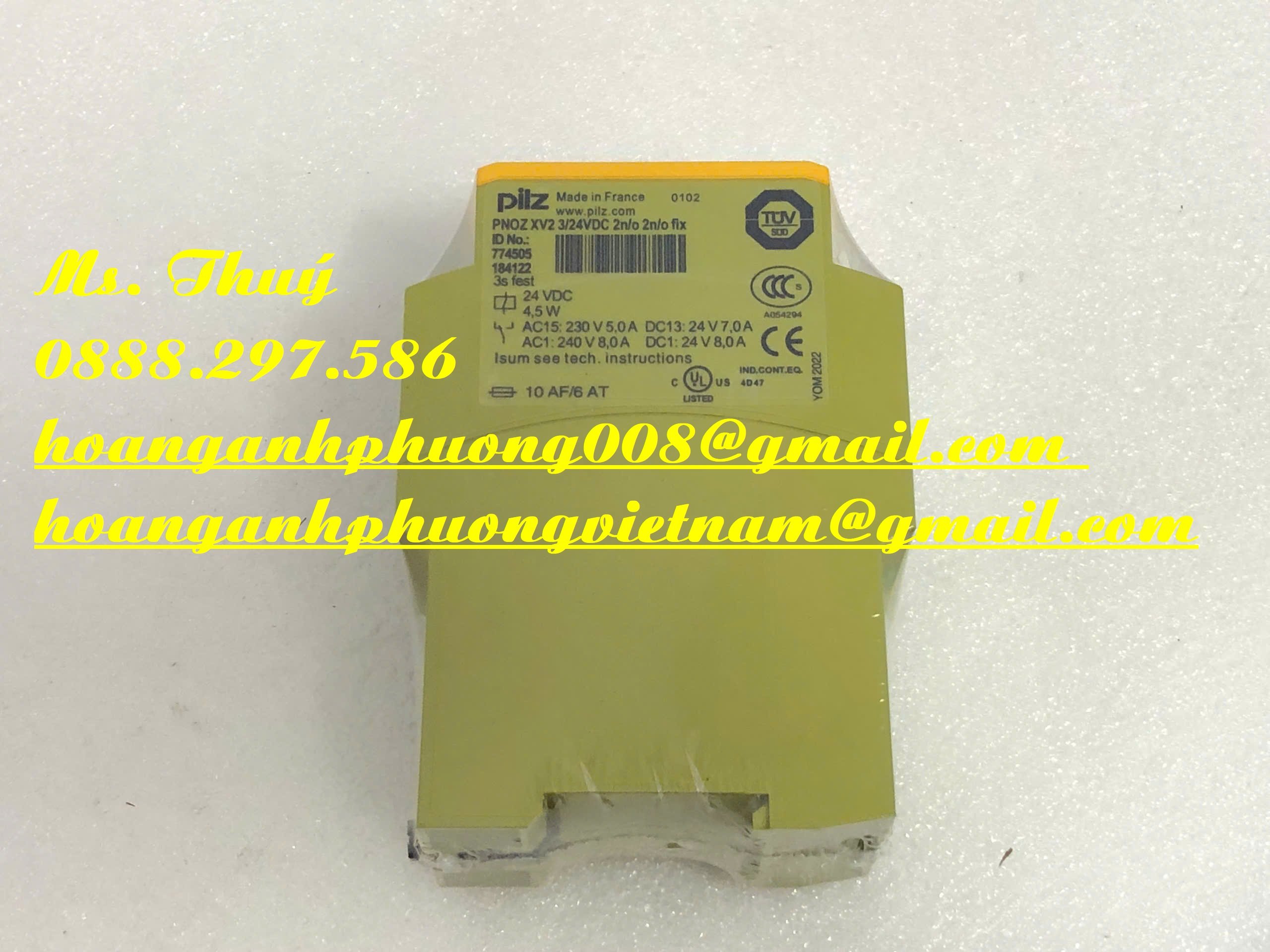 Rờ le Pilz PNOZ XV2 3/24VDC 2n/o 2n/o fix - Giá tốt nhất