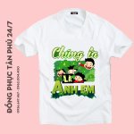 Áo thun team building chúng ta là anh em, đồng phục đi biển, vải cotton 4 chiều mềm mịn.jpg